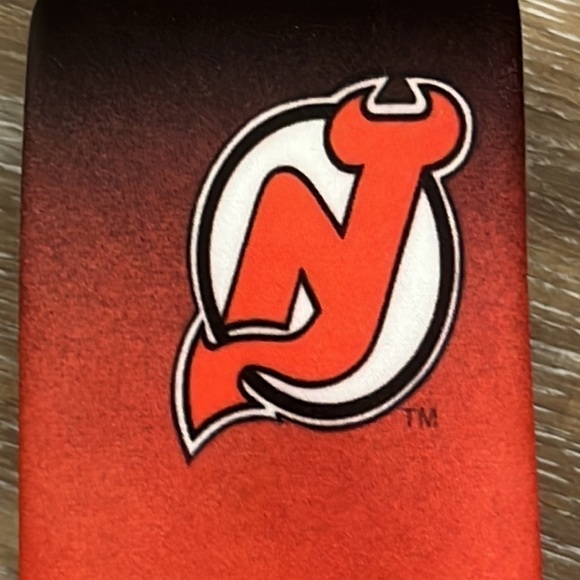 New Jersey Devils Original Ralph Marlin Tie Made in the USA 1992 - Picture 4 of 13
